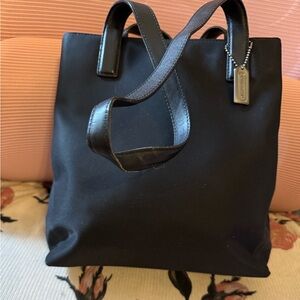 Coach Black Mercer Shoulder Bag Nylon/Leather